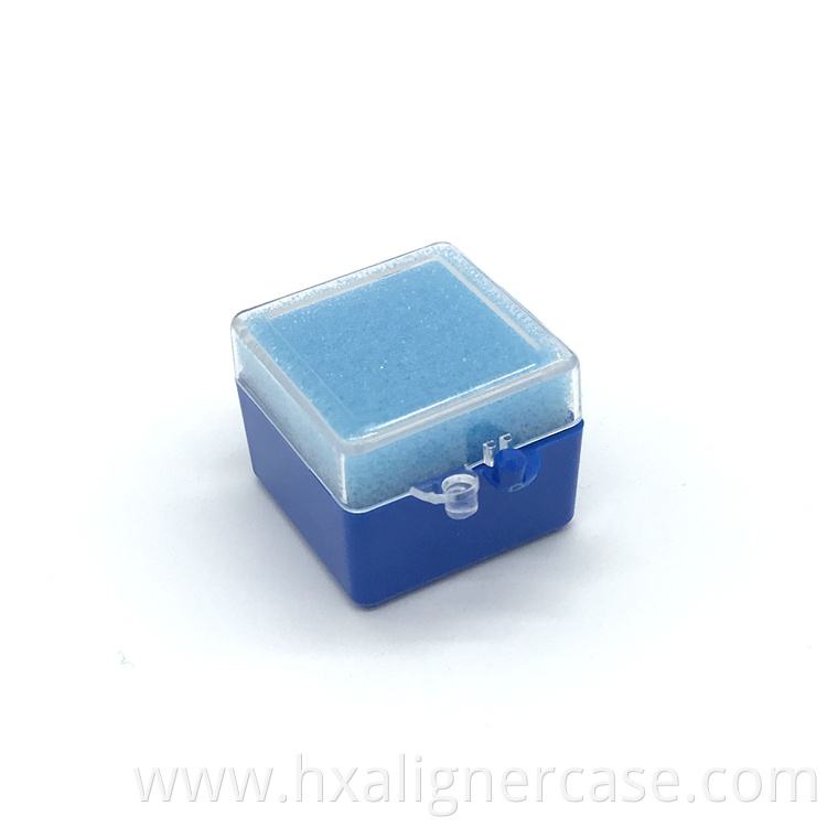 Plastic dental crown container